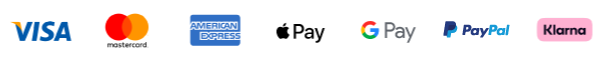 all major credit and debit cards accepted