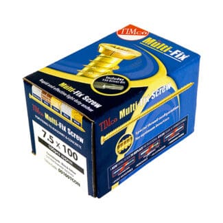 TIMCO Multi-Fix Concrete Screws - Countersunk - Yellow - 7.5 x 150mm