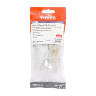 Timco Quick Fit Round Tubular Latch Nickel - 76 case / 57 backse -