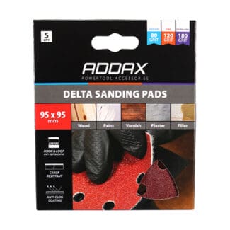 TIMCO Delta Sanding Pads - Mixed (80/120/180) - 95 x 95mm