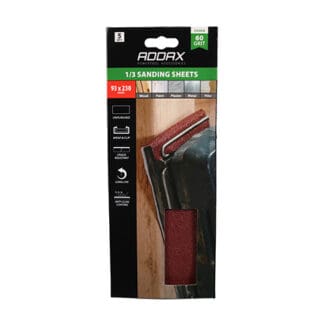 TIMCO Unpunched Sanding Sheets - 60 Grit - 93 x 230mm