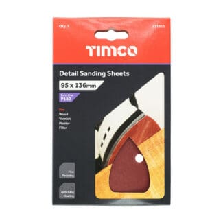 TIMCO Detail Sanding Pads 180 Grit - 95 x 136mm