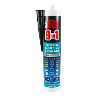 TIMCO 9 In 1 Universal Adhesive & Sealant - Black - 290ml