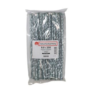 TIMCO Helical Flat Roof Fixing - Zinc - 8.0 x 250mm