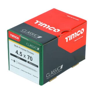 TIMCO Classic Pozi Countersunk Woodscrews - Yellow - 4.5 x 70mm