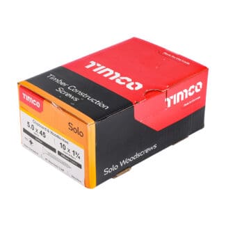 TIMCO Solo Pozi Countersunk Woodscrews - Yellow - 5.0 x 45mm