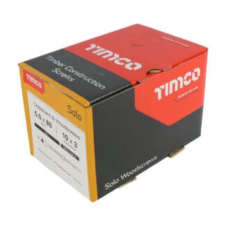 TIMCO Solo Pozi Countersunk Woodscrews - Zinc - 5.0 x 80mm