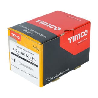 TIMCO Solo Pozi Countersunk Woodscrews - Zinc - 6.0 x 60mm