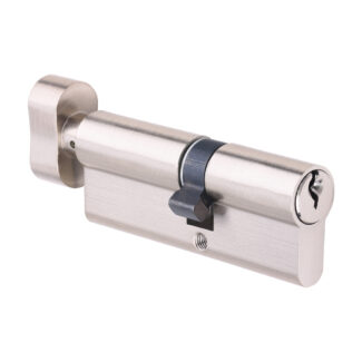 Timco Euro Profile Cylinder - Thumbturn - Satin Nickel - 80mm (35/45)