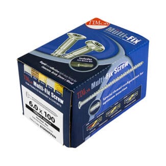 TIMCO Masonry Screws - Pan - Zinc - 6.0 x 80mm