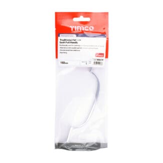 Timco Traditional Pattern Sash Pull Handle Polished Chrome  - 160mm