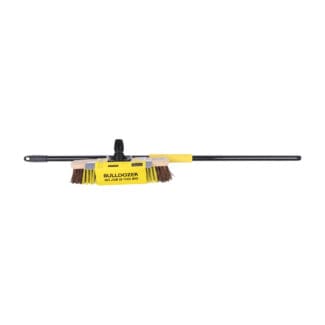 Bulldozer Heavy Duty Wooden Utility Broom & Handle - 16"