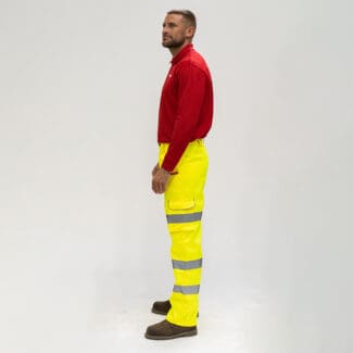 SALE - Timco Hi-Visibility Executive Trousers Yellow  - Large