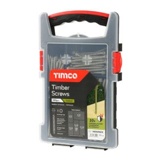 Timco Timber Screws Hex Exterior Mixed Grab Pack Green - 165pcs