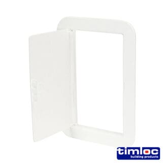Timloc Hinged Access Panel Plastic - White - 155 x 235mm