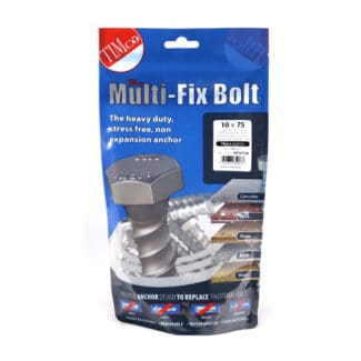 TIMCO Multi-Fix Anchor Bolts - Hex - Exterior Silver - 10.0 x 75mm