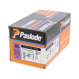 Paslode IM360Ci Nails & Fuel Cells Retail Pack Ring Shank Galvanised + - 2.8 x 51mm
