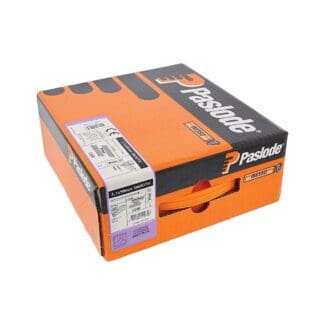 Paslode IM350+ Nails & Fuel Cells Trade Pack Plain Shank Galvanised + - 3.1 x 90mm