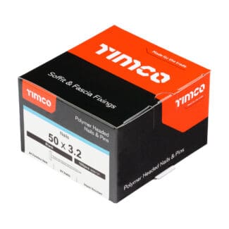 TIMCO Polymer Headed Nails - Black - 50mm