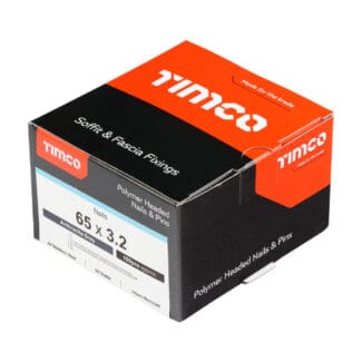 TIMCO Polymer Headed Nails - Anthracite Grey - 65mm