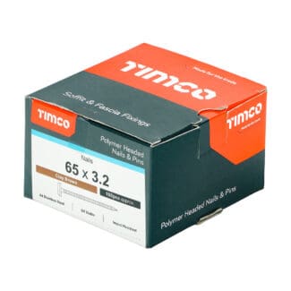 TIMCO Polymer Headed Nails - Clay Brown - 65mm