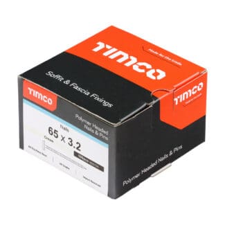 TIMCO Polymer Headed Nails - Cream - 65mm