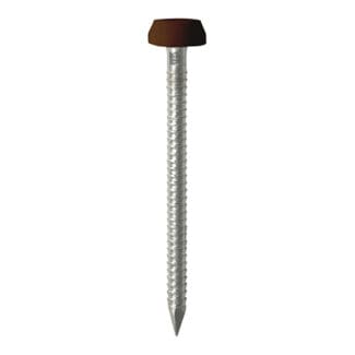TIMCO Polymer Headed Pins - Mahogany - 25mm