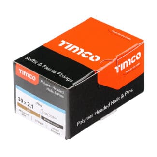 TIMCO Polymer Headed Pins - Oak - 30mm