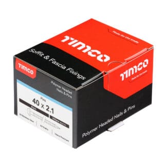 TIMCO Polymer Headed Pins - Black - 40mm