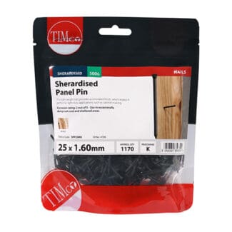 TIMCO Panel Pins - Sherardised - 25 x 1.60mm