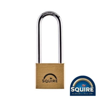 SALE - Squire Premium Brass Lion Padlock - 2.5" Stainless Steel Shackle - 40mm