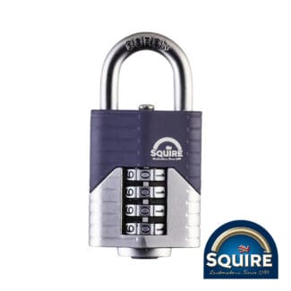 SALE - Squire Vulcan Combination Padlock - Boron Open Shackle - 40mm