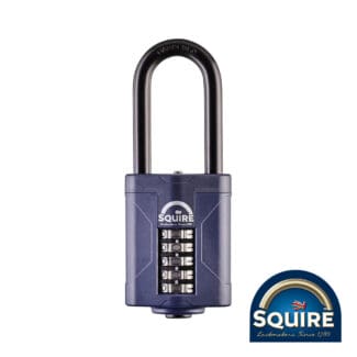 SALE - Squire Combination Padlock - Steel 2.5" Long Shackle - 60mm