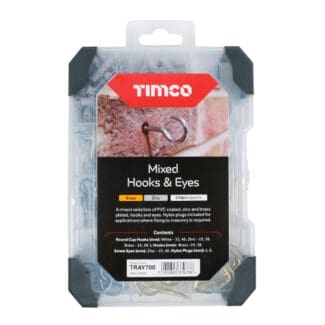 TIMCO Hooks & Eyes Mixed Tray
- 133pcs