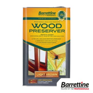 Barrettine Wood Preserver - Light Brown 5L