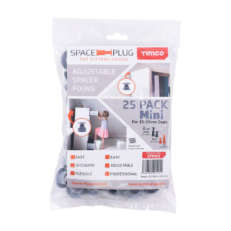SALE - Space-Plug Mini Furniture Wall Anchors - For 15-35mm Gaps
